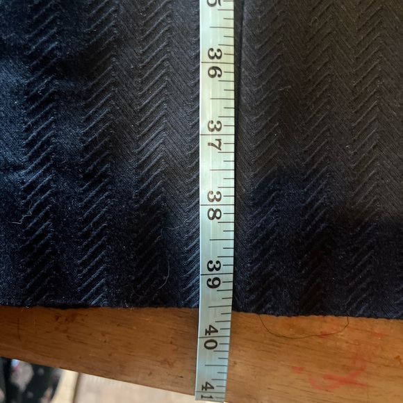 Talbots little black dress with gold belted accent textured short sleeve size 6 - Picture 7 of 8